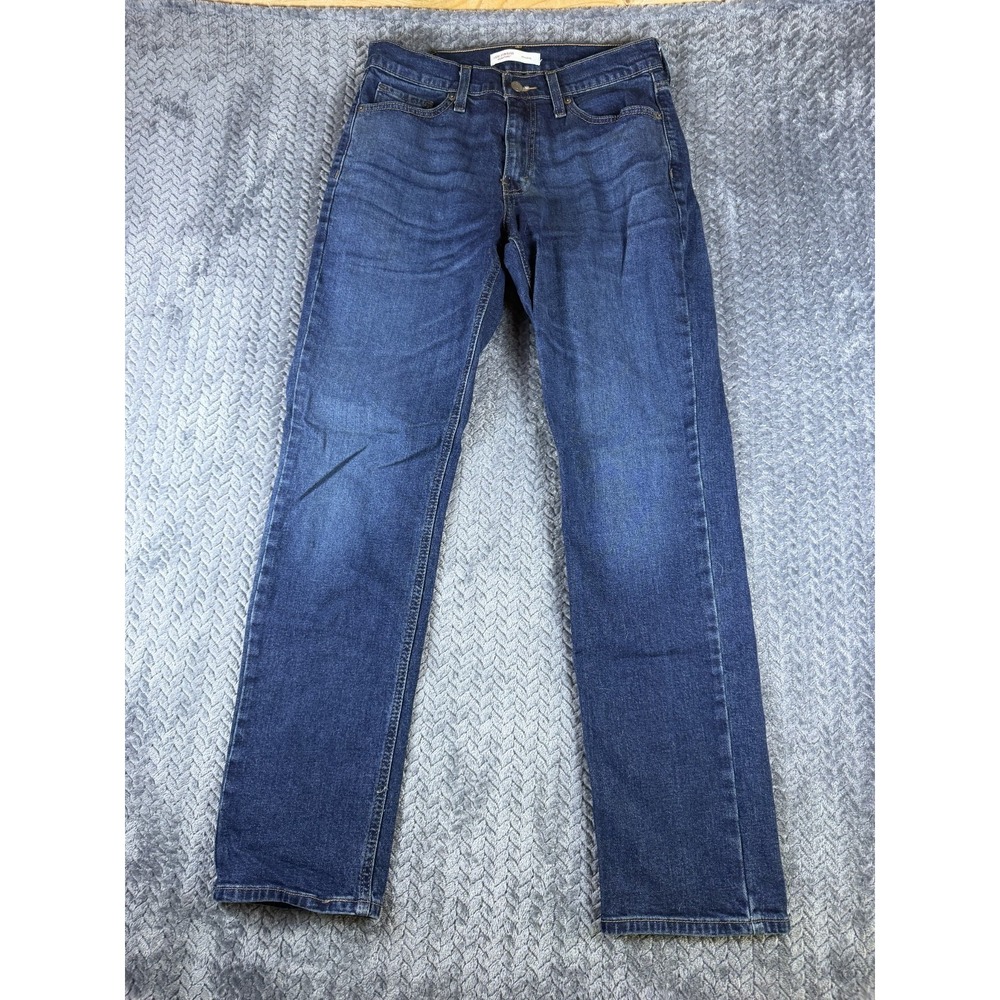 Levi Strauss Signature Straight Jeans Men 30x32 Blue Denim Mid Rise Athletic Fit